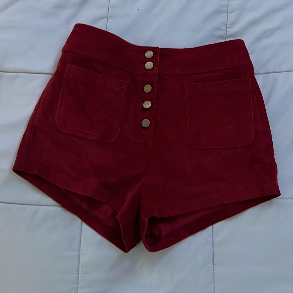 High waisted jean shorts